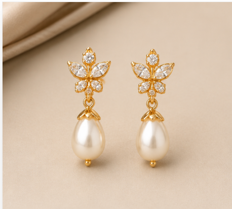 Pearl Cascade Drop Earrings