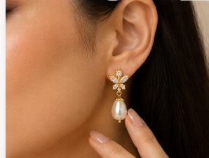 Pearl Cascade Drop Earrings