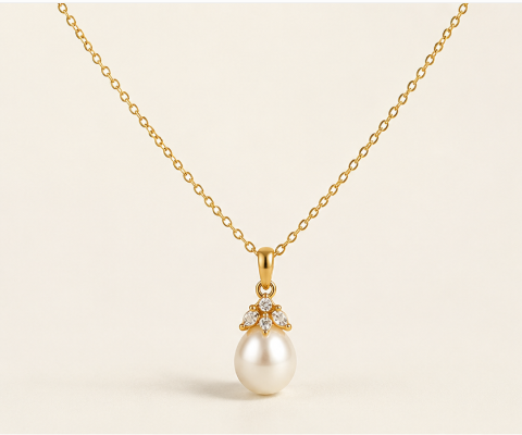 Ruby Halo Pendant Necklace